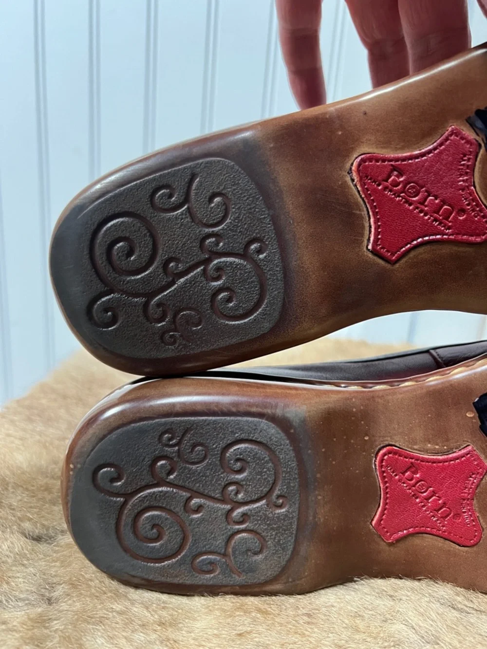 Born Leather Buckle Loafers Shoes 11